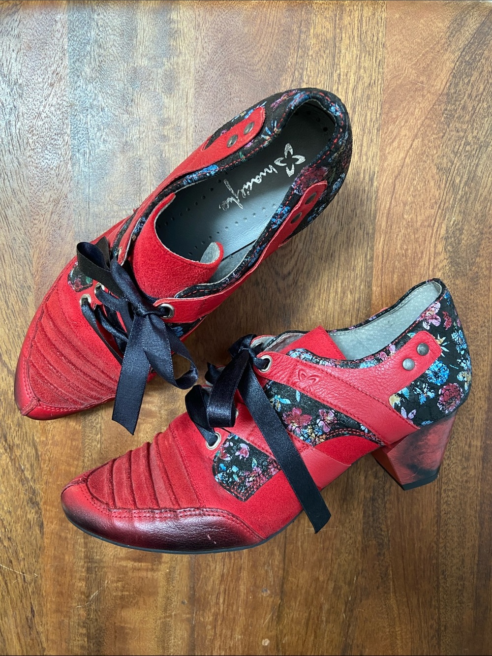 Maciejka Polish Made Leather Romamntic Goth Statement Shoes